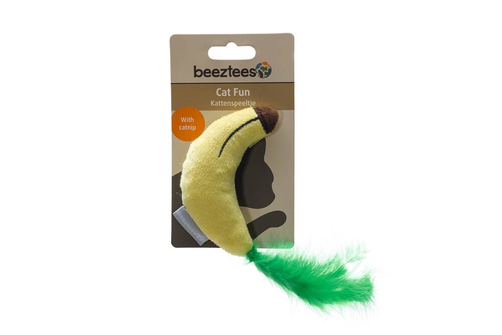 Beeztees Banaan Jungle - Kattenspeeltje - Geel
