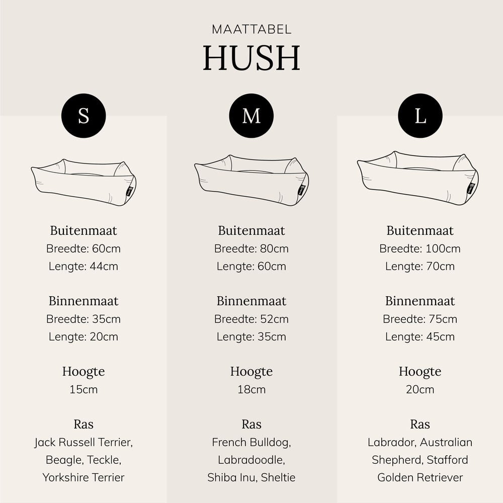 District 70 HUSH - Hondenmand - donkergrijs - 1x70x100 cm - L