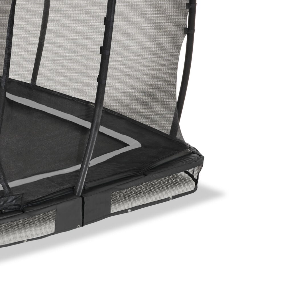 EXIT Allure Premium - Inground trampoline - Zwart - 214x366 cm