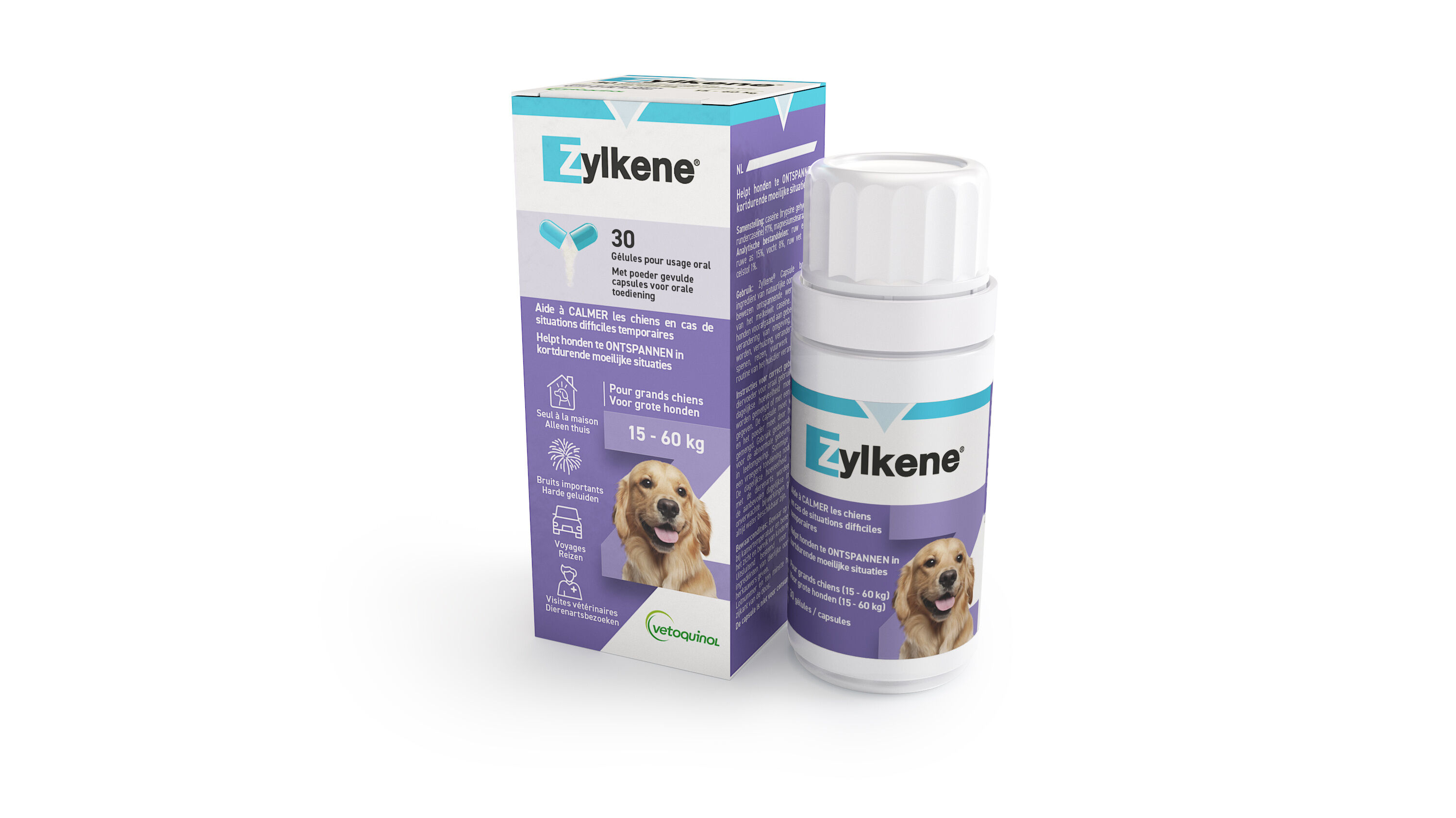 Zylkene Capsule - Honden 10-30 kg - Anti stressmiddel Hond Zylkene Capsule - Honden 10-30 kg - Anti stressmiddel Hond
