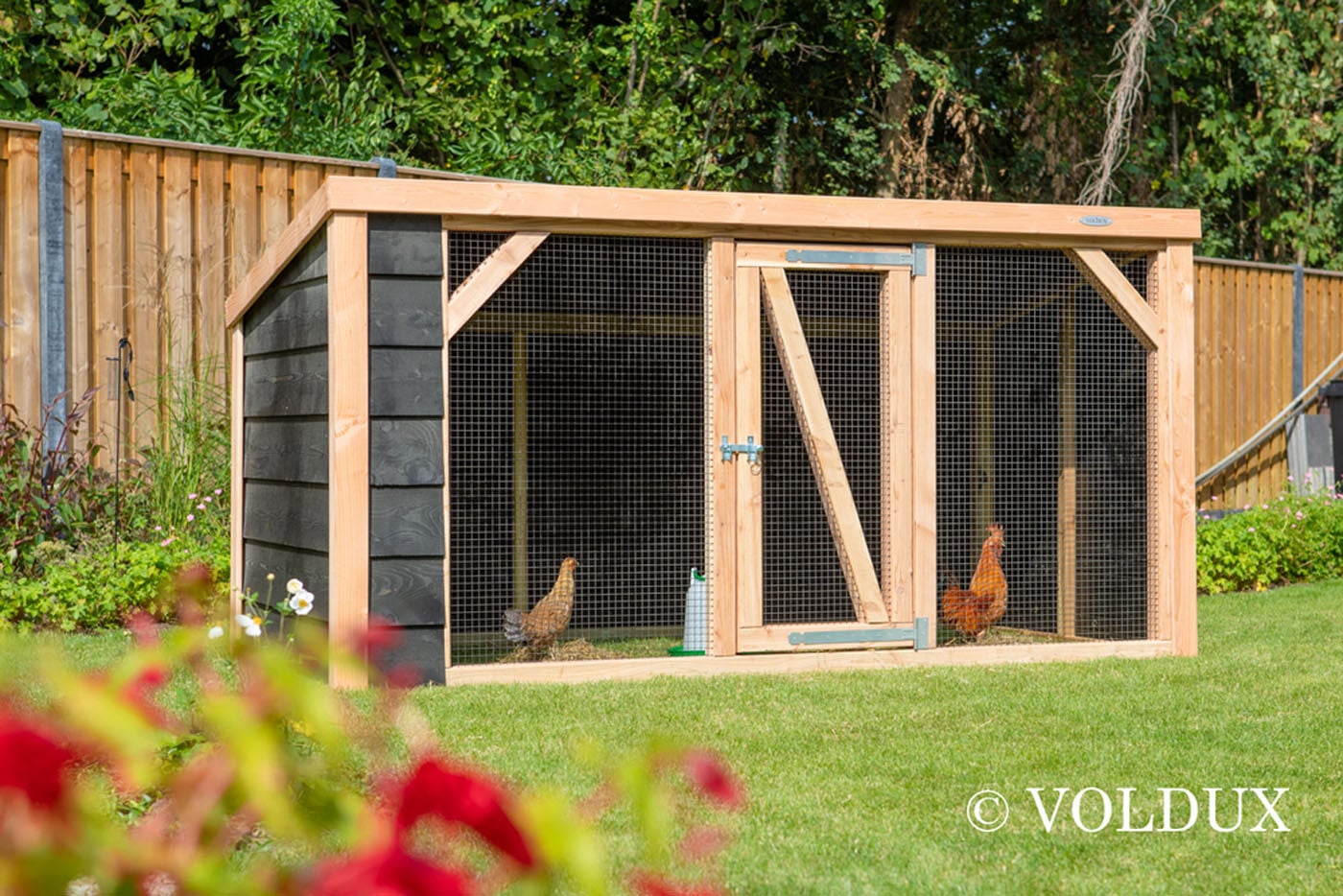 Voldux Milan - Kippenren - Naturel/zwart