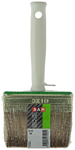 SAM - Blokborstel 3x10cm - 12.5x10x3 cm - Bruin - 21.5 cm