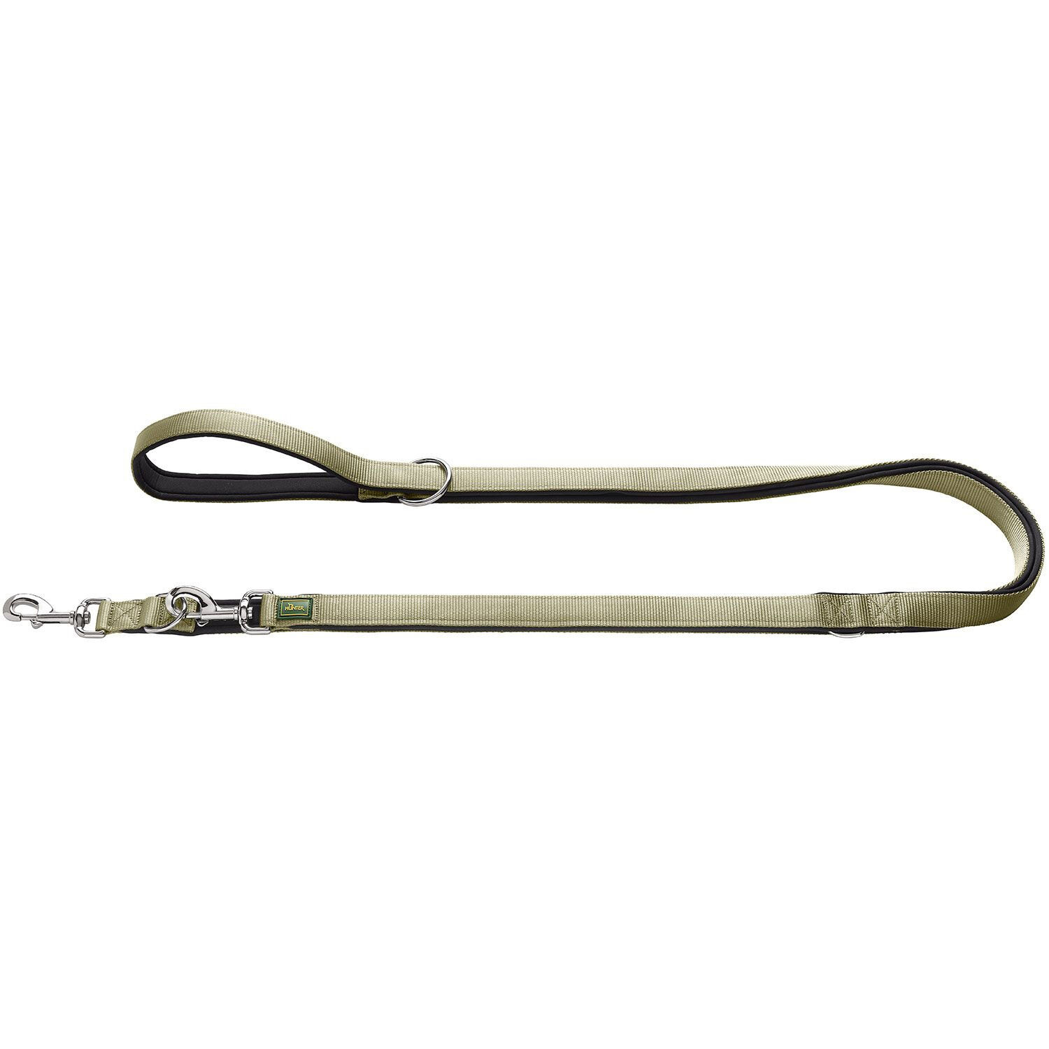 Hunter Vario Plus lijn - Hondenriem - Groen - 1.5 cm - 200 cm