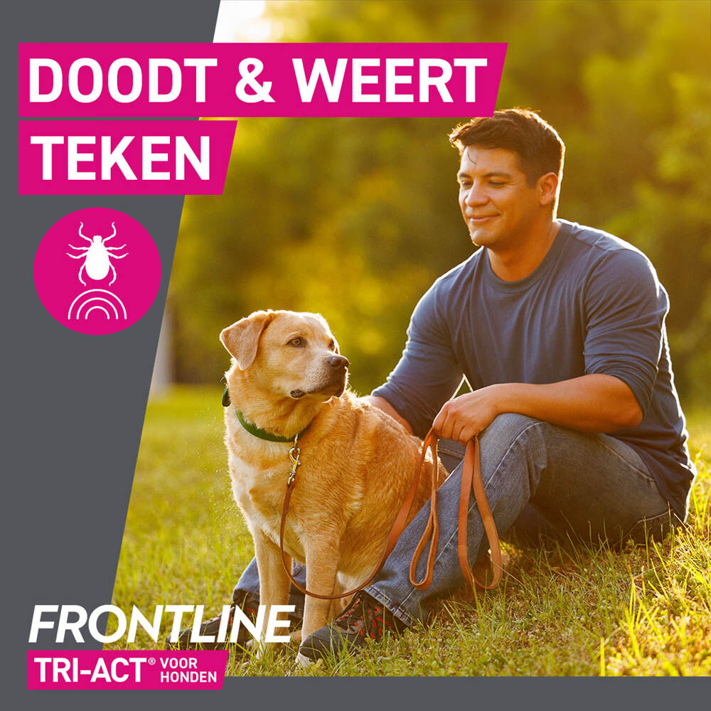 Frontline Tri-Act M - Teken en vlooienpipet - 3 pipetten - 3 Stuks - M