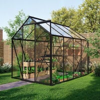 Royal Well Kate II Full Options - Tuinkas - Zwart - 217x192x253 cm - Veiligheidsglas