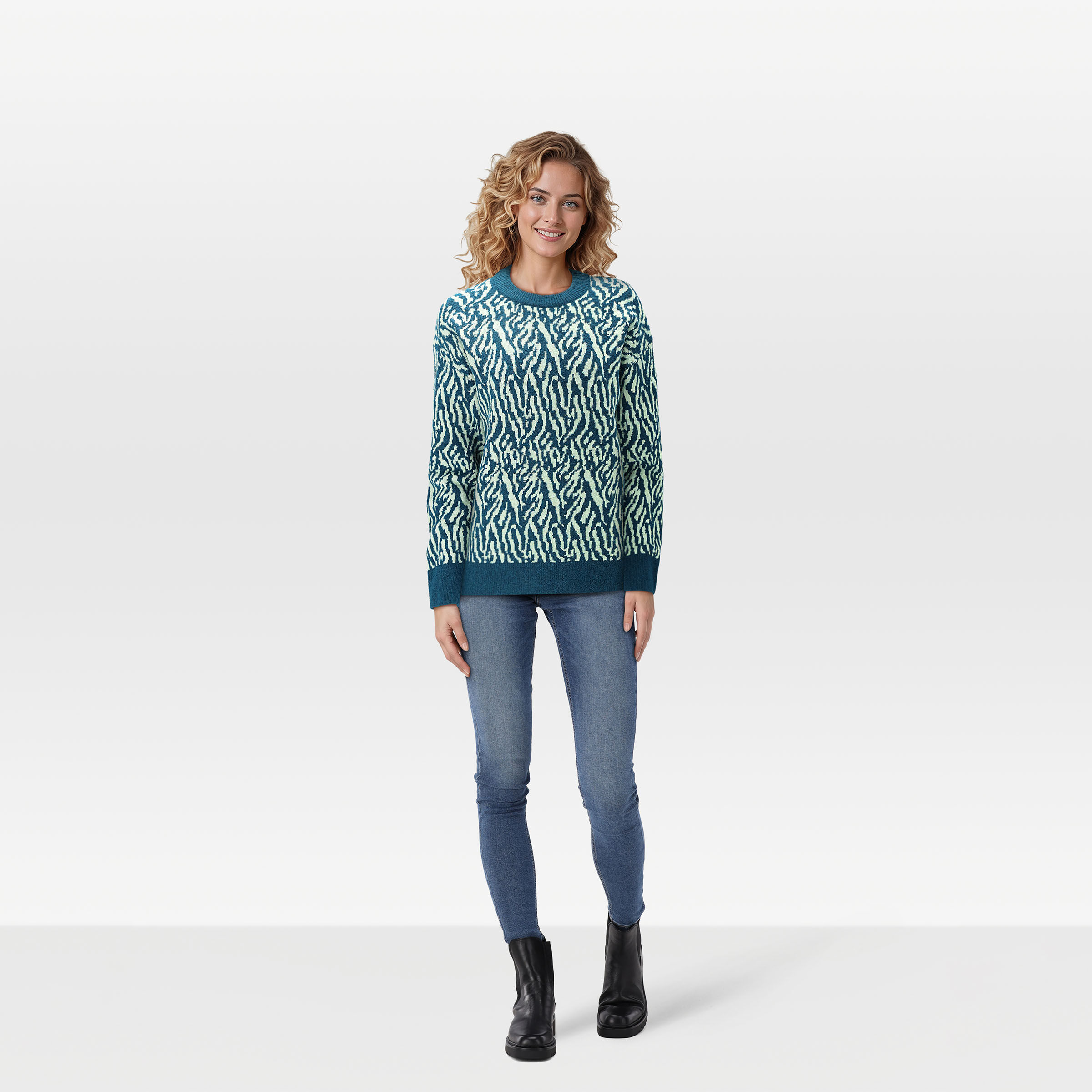Veleste Mila - Trui - Blauw - 36