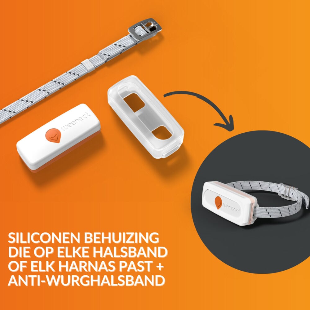 Weenect XS - GPS Tracker Kat - Wit/Oranje