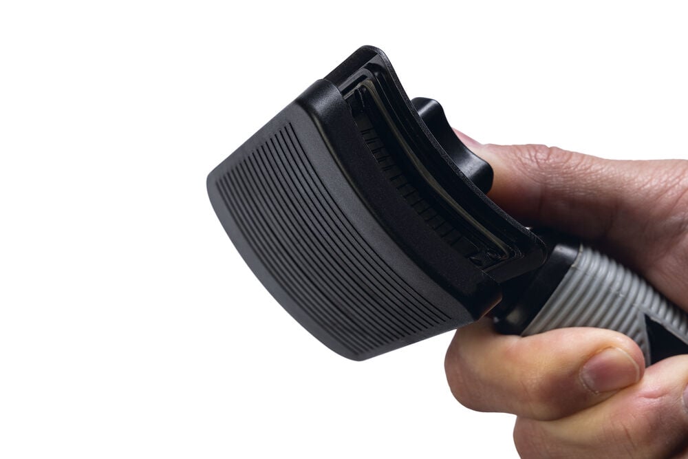 Beeztees - Zelfreinigende slicker hondenborstel - Zwart - M