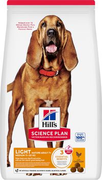 Hill's Science Plan Mature Light - Hondenvoer - 12 Kilogram - kip