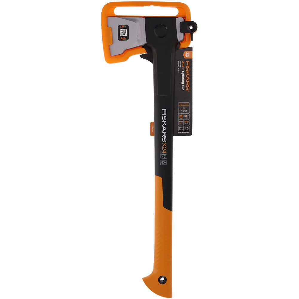 Fiskars X24 - Kloofbijl - Zwart, Oranje