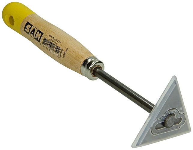 SAM - Verfkrabber Driehoek 6cm - 24x5.2x6 cm - 24.3 cm