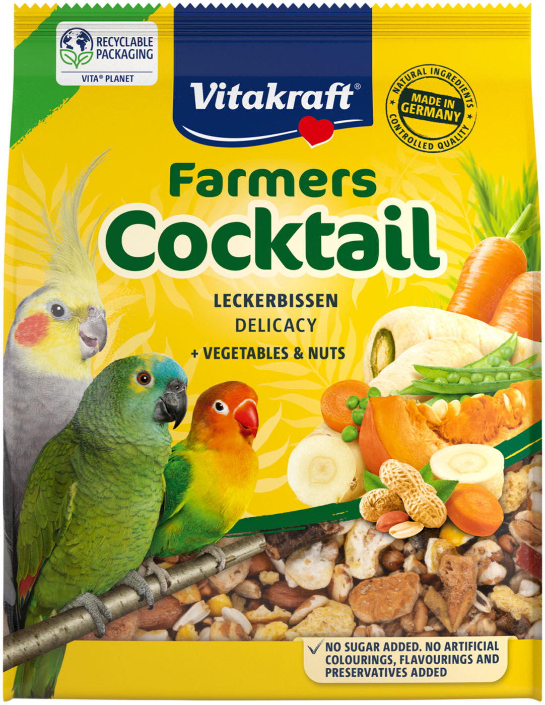 Vitakraft Papegaai Parkiet - Vogelvoer - Aanvullende voeding Vitakraft Papegaai Parkiet - Vogelvoer - Aanvullende voeding