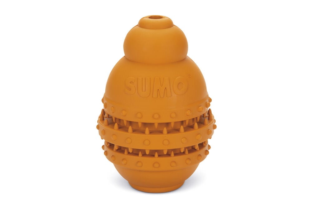 Beeztees Sumo Play Dental - Vulbaar Hondenspeelgoed - oranje - 15x10x10 cm - L