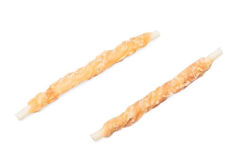 Beeztees Kerst kauwstaaf - Hondensnack - 8 Stuks - kip