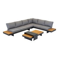 Lesli Living Barbados - Loungeset - Antraciet - 1x245x1 cm