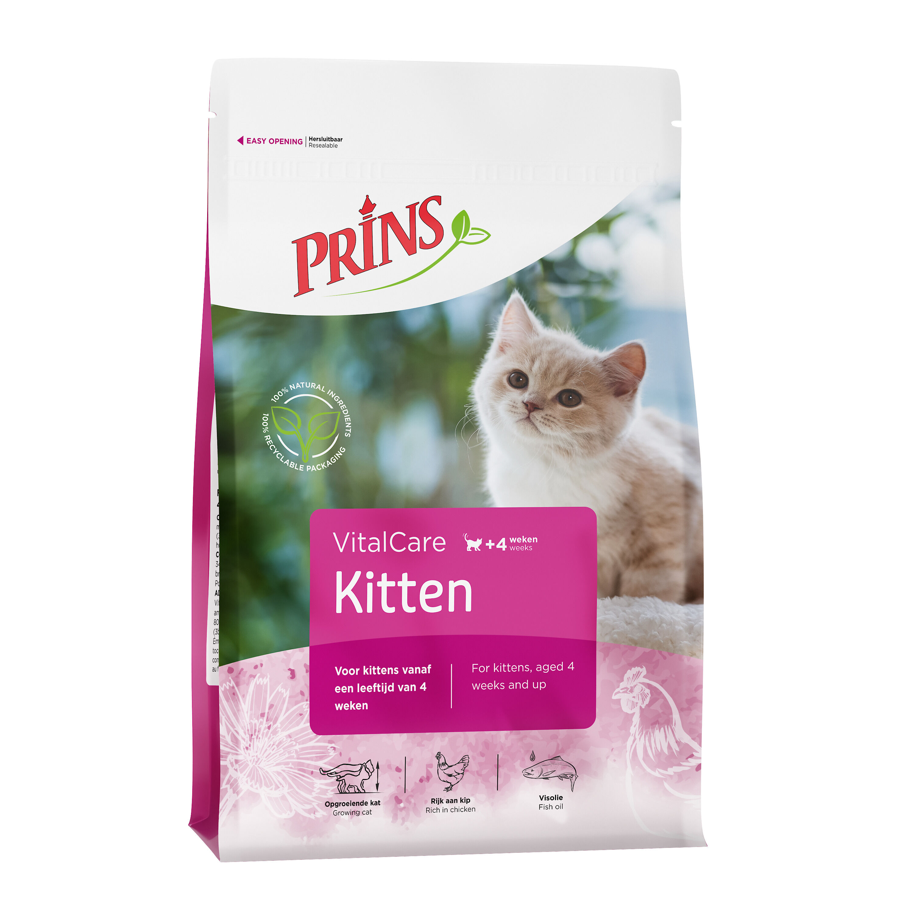 Prins VitalCare - Kitten - Kattenvoer - 1.5 Kilogram - Gevogelte
