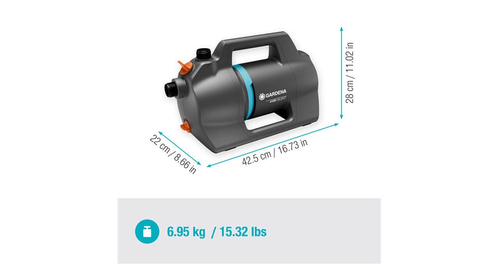 Garden 4100 Silent - Beregeningspomp - Set - 4100 l/u