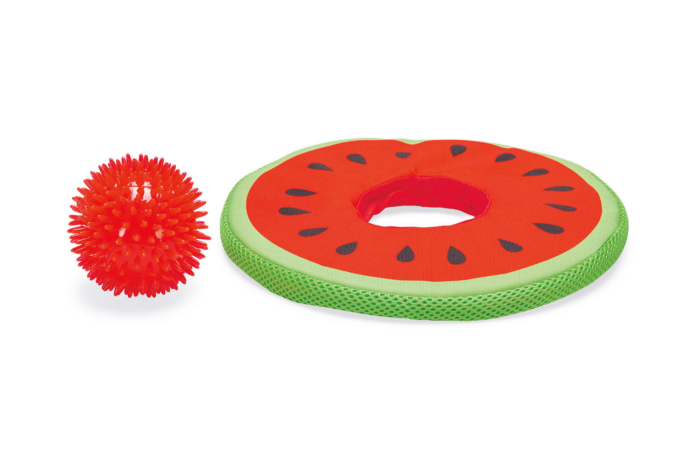 Beeztees Meloen Spikie - Waterspeelgoed Hond - Rood - 8x8x25 cm