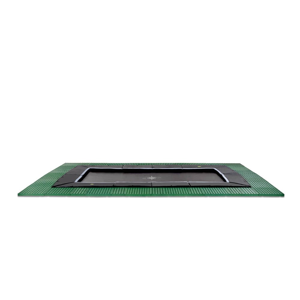 Exit Dynamic - Groundlevel trampoline - Zwart - 275x458 cm