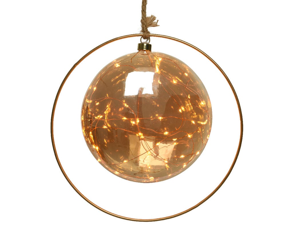 Lumineo LED Bal - Kerstverlichting - 30 - Amber / klassiek warm