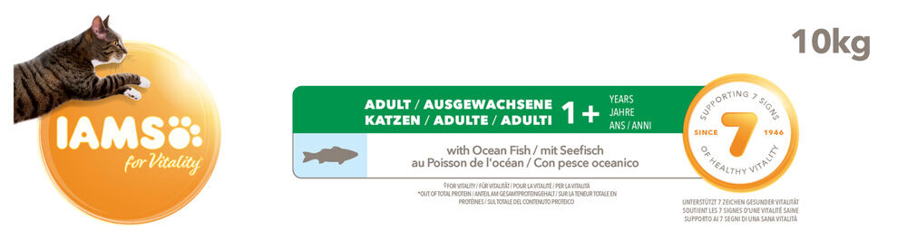 IAMS Adult - Kattenvoer - 10 Kilogram - vis