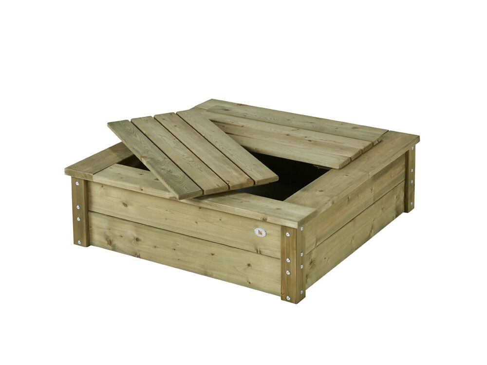 Talen - Zandbak met deksel - 100x100x32cm