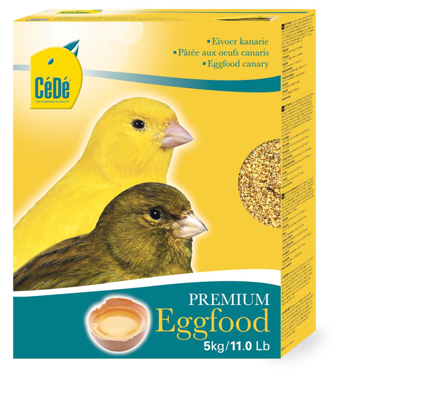 Cede Eivoer Kanarie - Vogelvoer - 5 Kilogram - Aanvullend voer Cede Eivoer Kanarie - Vogelvoer - 5 Kilogram - Aanvullend voer
