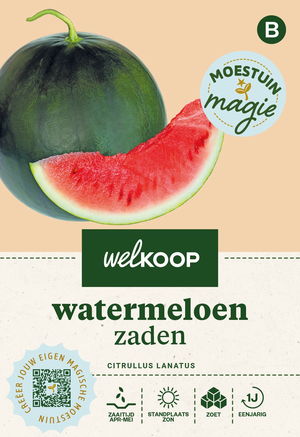 Welkoop Moestuin Magie - Watermeloen Zaden Welkoop Moestuin Magie - Watermeloen Zaden