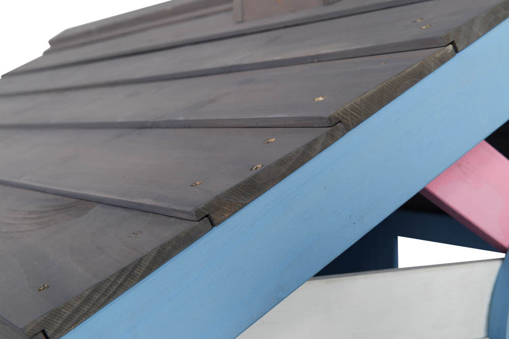 Swing King Icecream - Speelhuisje - 27 Kilogram - Blauw - Hout