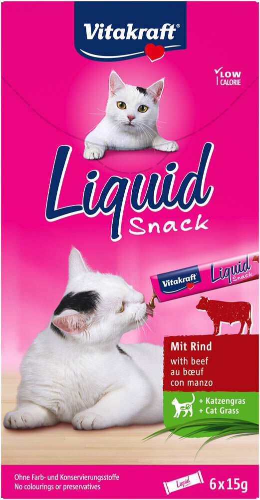 Vitakraft Liquid Snack - Kattensnack - 90 Gram - rund Vitakraft Liquid Snack - Kattensnack - 90 Gram - rund