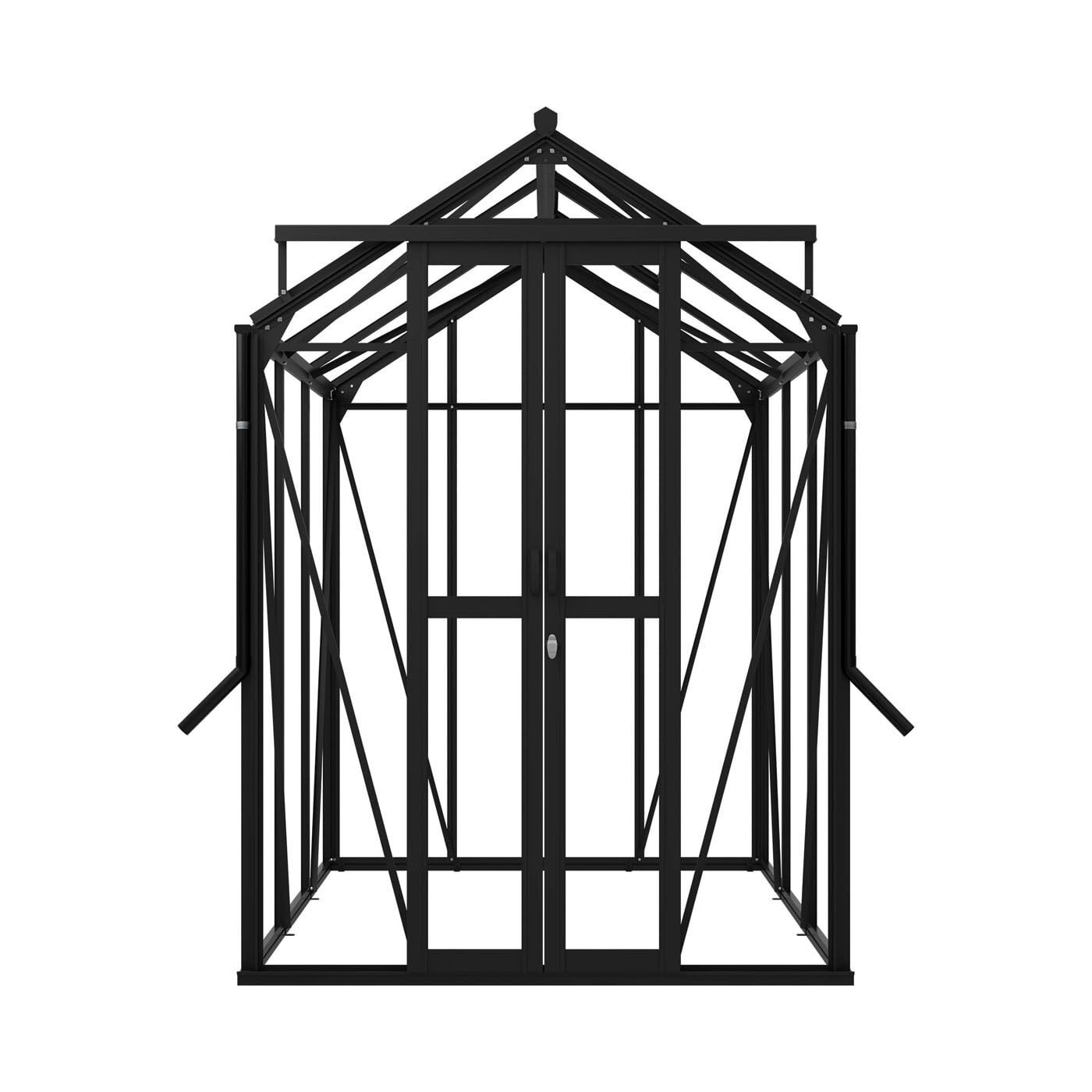 Royal Well Anne II Full Options - Tuinkas - Zwart - 211.2x149.8x220.1 cm - Veiligheidsglas