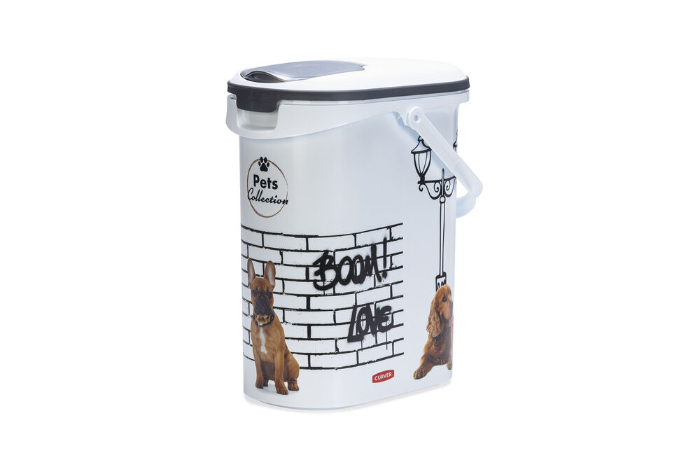 Curver Hond - Voercontainer - 10 Liter - Wit Grijs Curver Hond - Voercontainer - 10 Liter - Wit Grijs