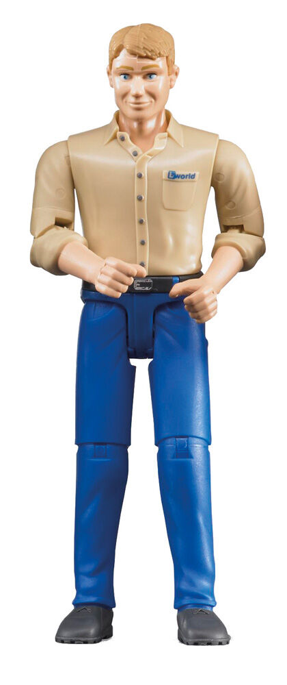 Bruder Man met blauwe jeans 1:16 - Accessoires - Blauw