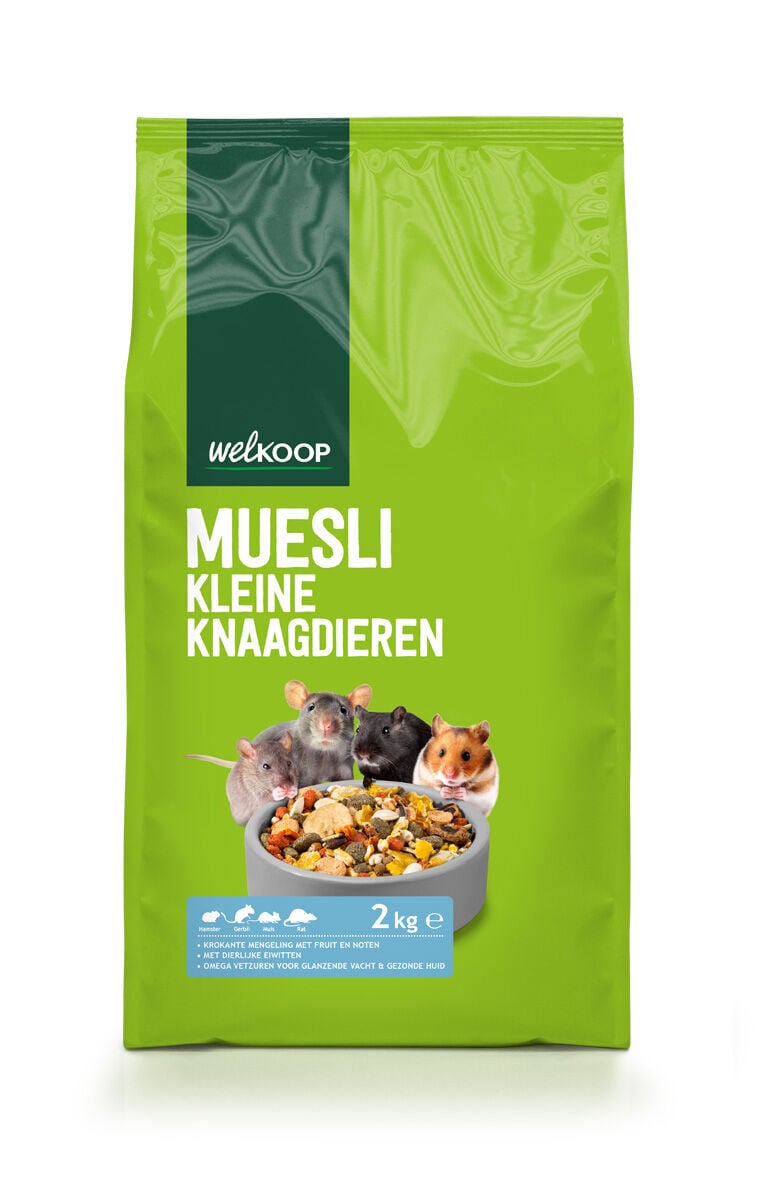 Welkoop Muesli - Knaagdiervoer - 2 Kilogram Welkoop Muesli - Knaagdiervoer - 2 Kilogram