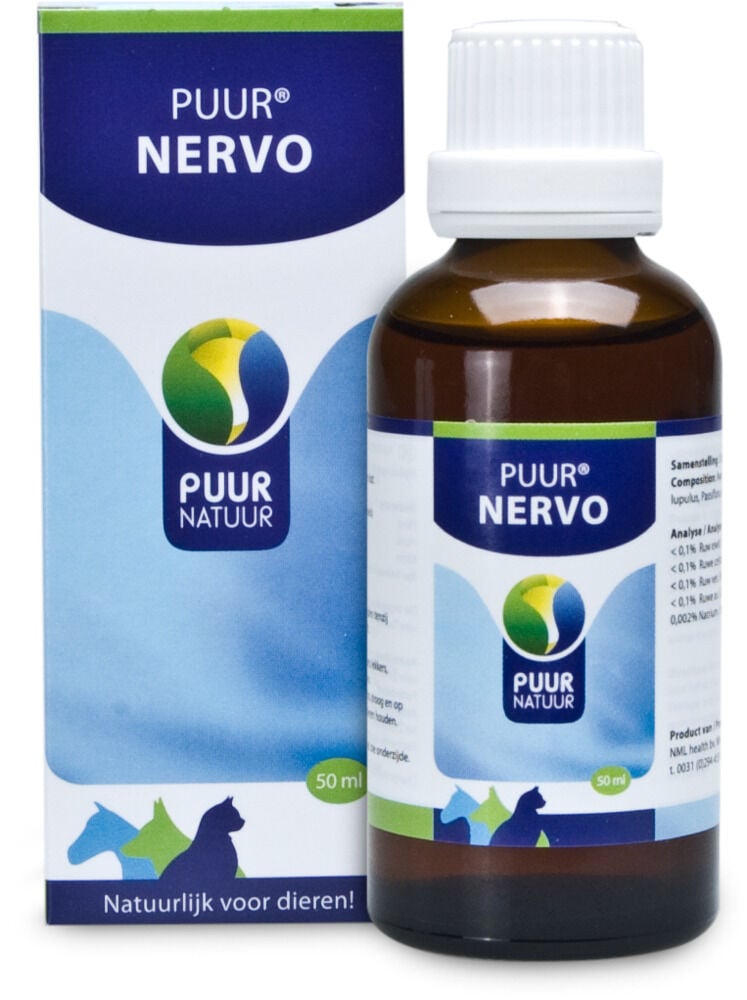 Puur Nervositeit - Kalmeringsmiddel Hond, Kat, Paard - 50 Milliliter