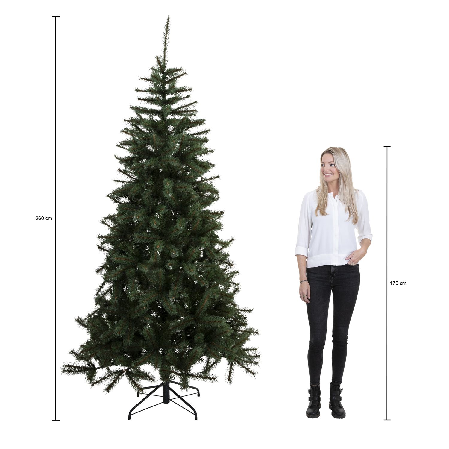 Triumph Tree Forest Frosted Pine - Kunstkerstboom - Groen/frosted - 0 - 260 cm