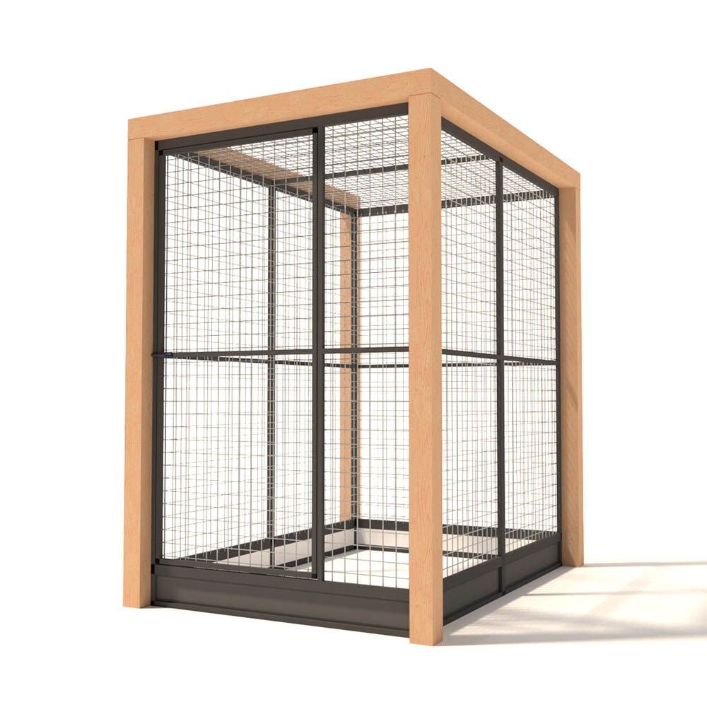 Glorenza Valentijn - Kattenren - Antraciet - 202x190x139 cm Glorenza Valentijn - Kattenren - Antraciet - 202x190x139 cm