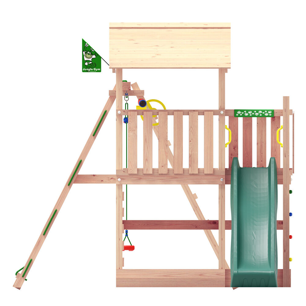 Jungle Gym Stavang Douglas - Speeltoestel - Donker groen - Douglas hout