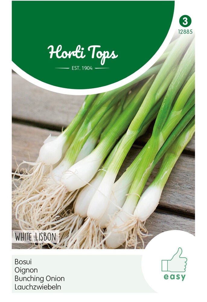 Hortitops Bosuien Allium cepa L. White Lisbon - Groentezaden