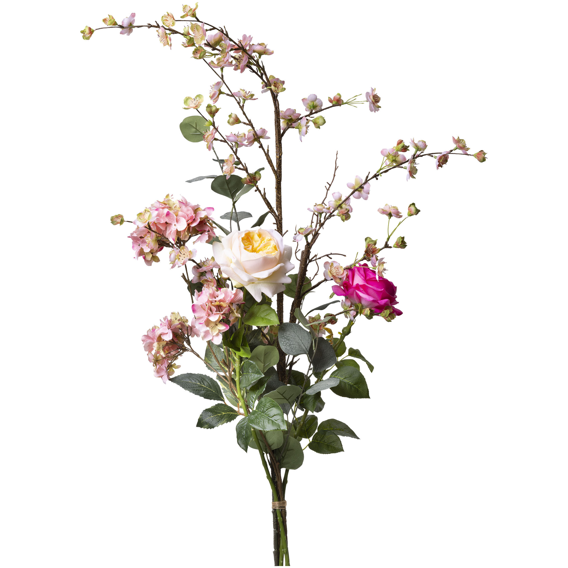 Plukboeket - Kunstbloemen met vaas Plukboeket - Kunstbloemen met vaas