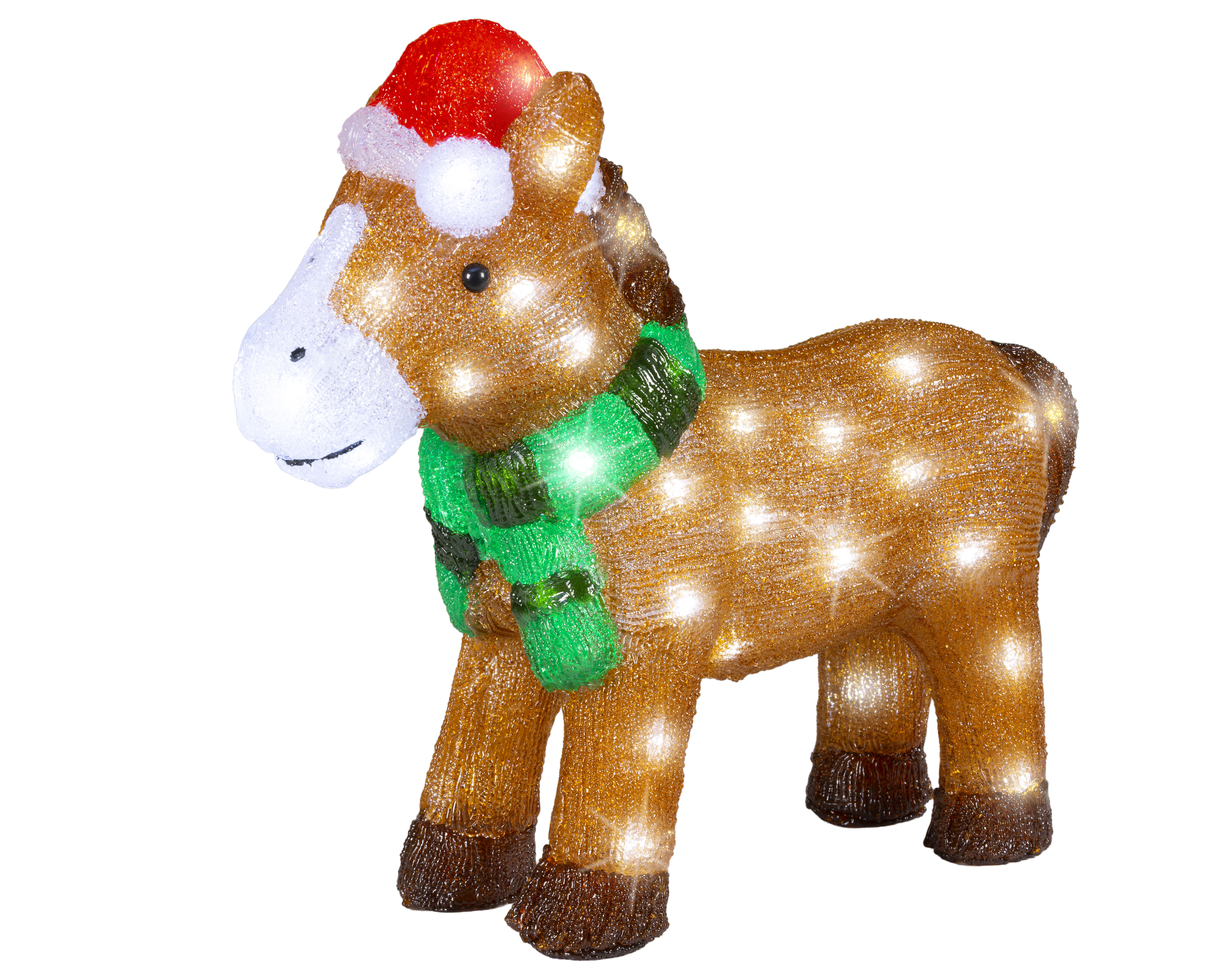 Lumineo LED Paard - Kerstverlichting - 60 - Koel wit - 38 cm