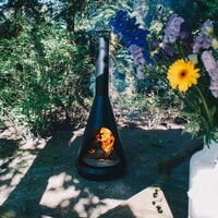 HEAT La Luz - Tuinhaard - Rond - Zwart - Staal