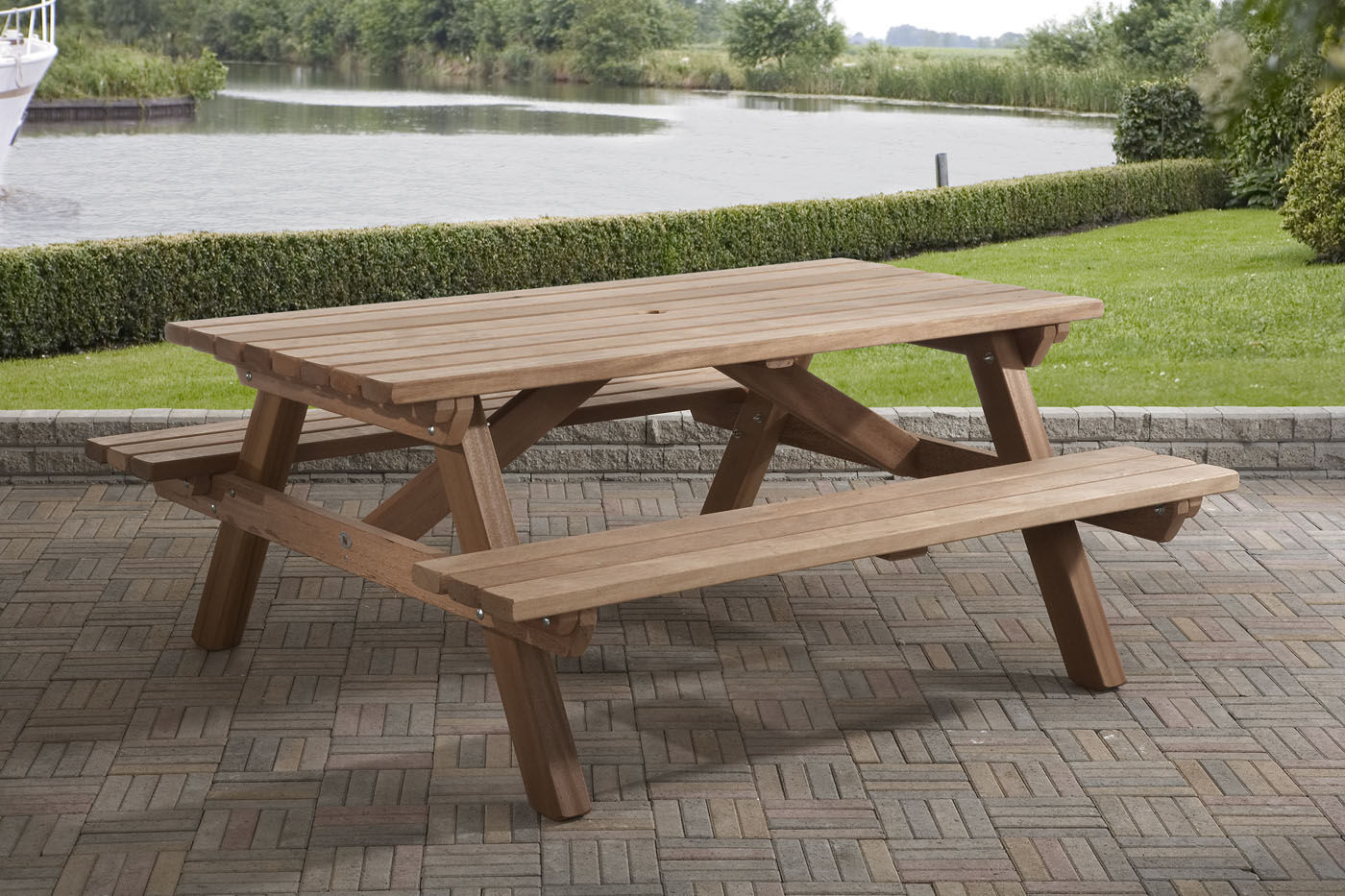 Talen   - Picknicktafel - Bruin - 76x160x180 cm