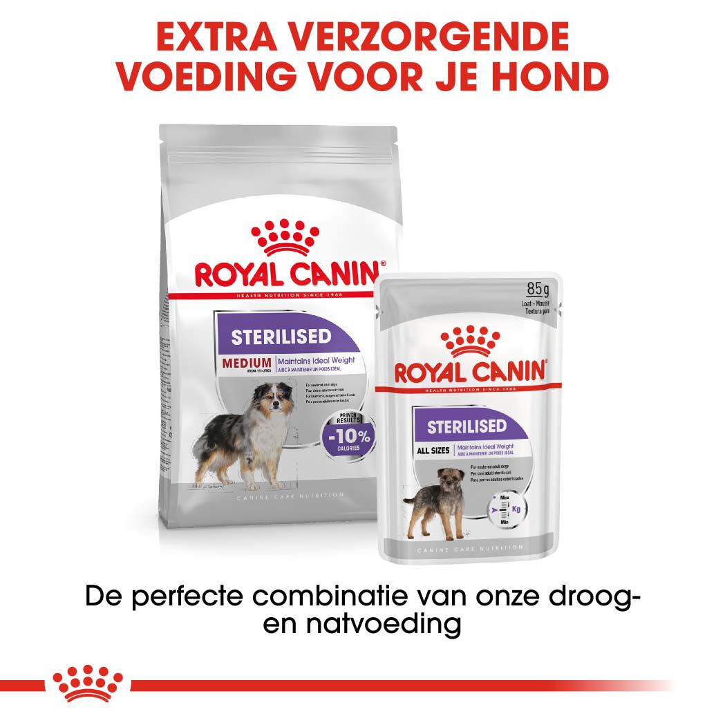 Royal Canin Sterilised Medium  Adult - Hondenvoer - 12 Kilogram - gevogelte