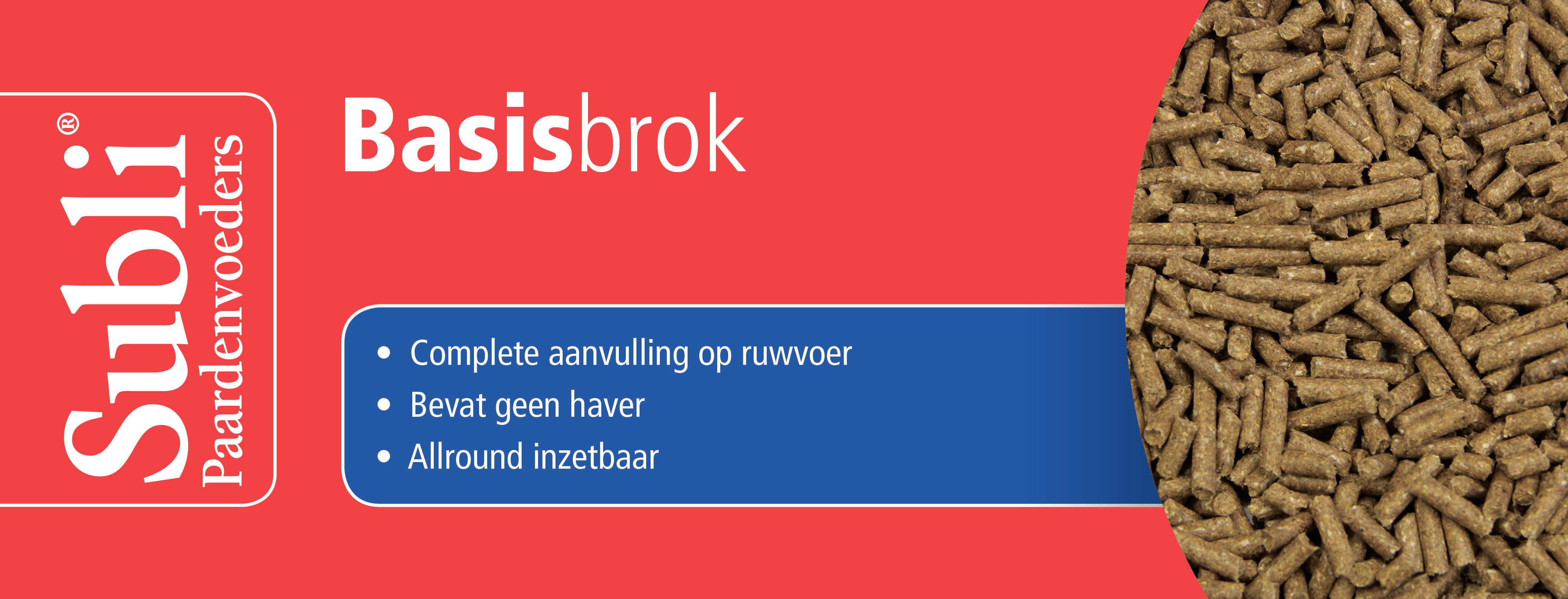 Subli Basisbrok - Basisvoeding - Paardenvoer - 20 Kilogram - Zak