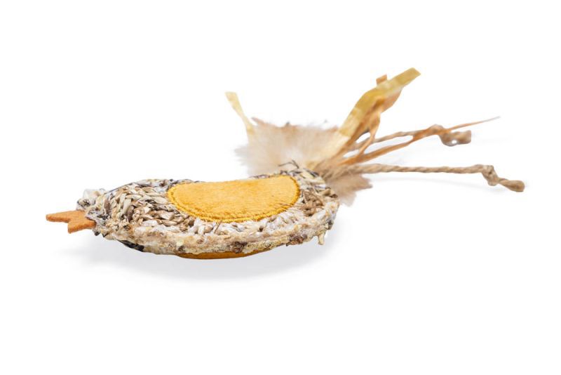 Beeztees Vogel Flity - Kattenspeeltje - Beige