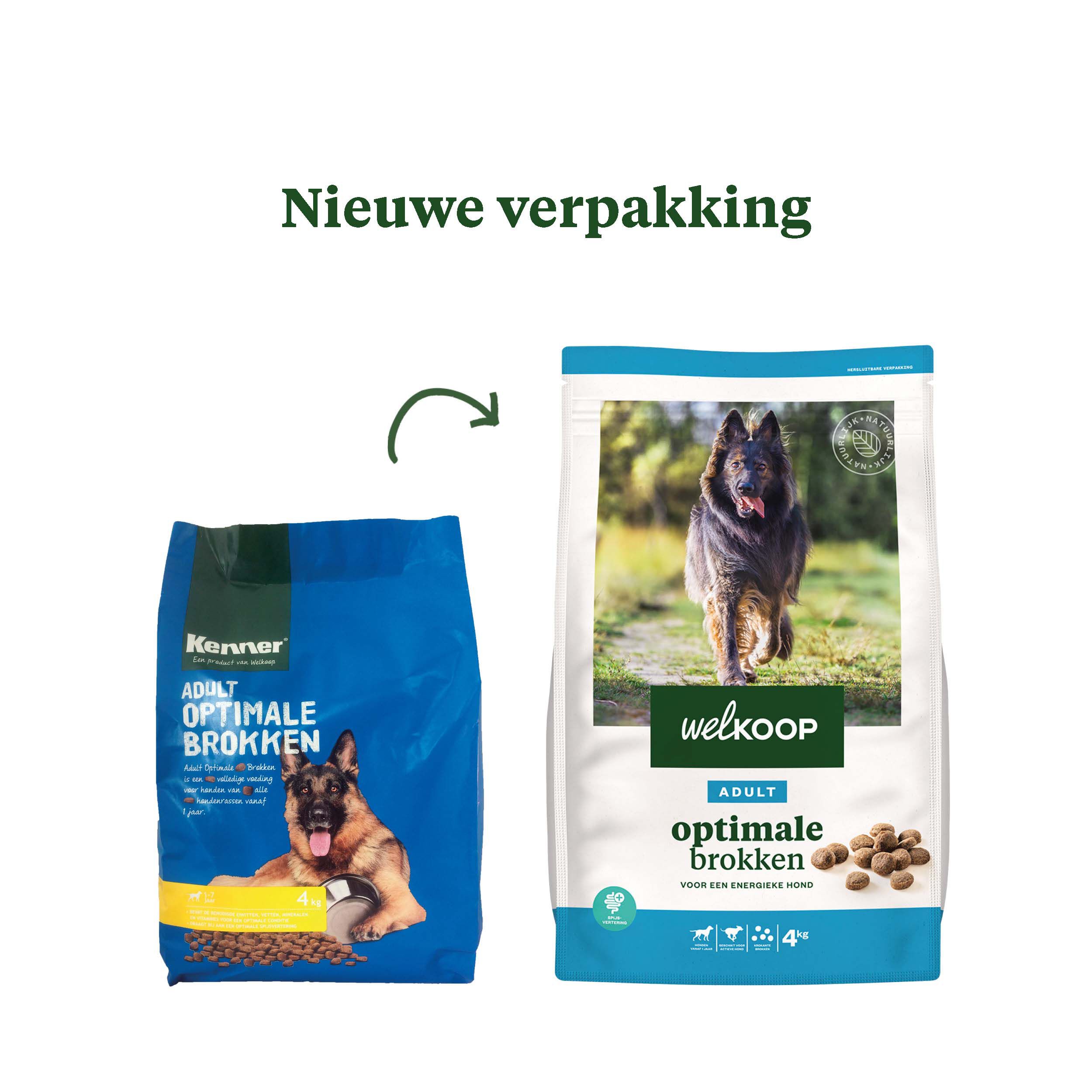 Welkoop Adult Optimale Krokante brokken - Hondenvoer - 4 Kilogram - Onbekend