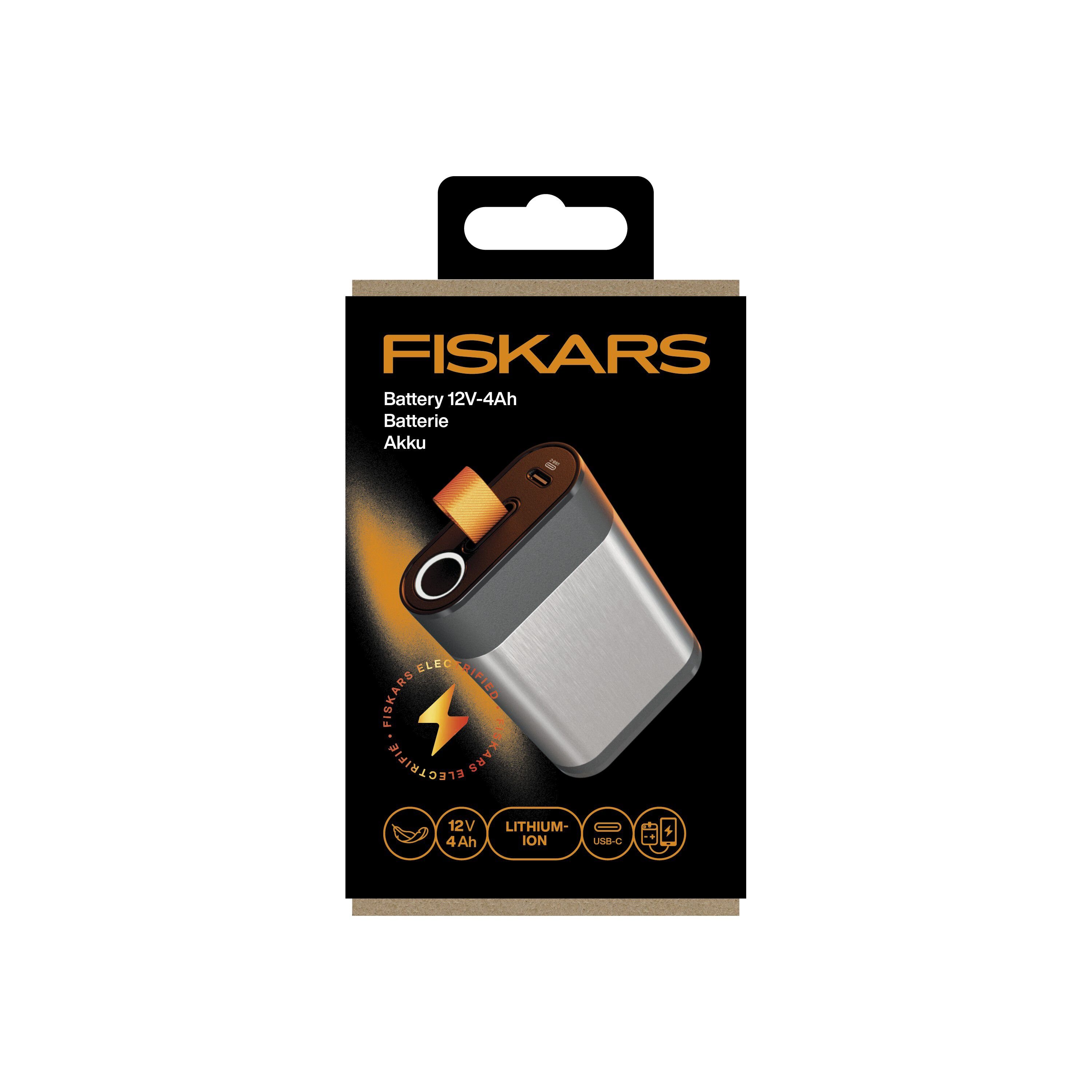 Fiskars 12V 4AH Solo - Snoeischaar Batterij