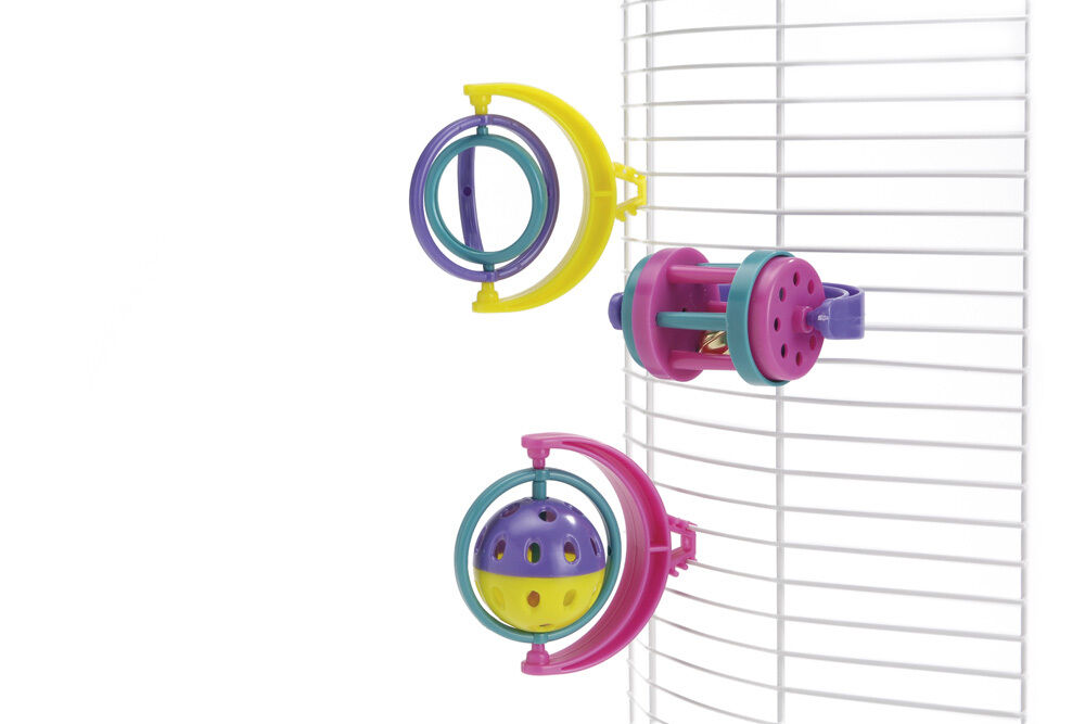 Beeztees Parkietenspeeltje met clip - Vogelspeeltje