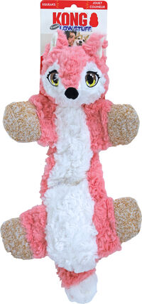 Kong Low Stuff Flopzie Vos Knuffel - Hondenspeelgoed - 1x17x41 cm - M